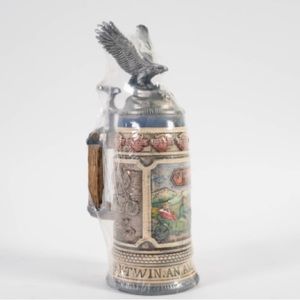 1984 Harley-Davidson Beer Stein, "V-Twin An American Tradition”.